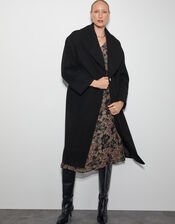 Carrie Shawl Coat, Black (BLACK), large