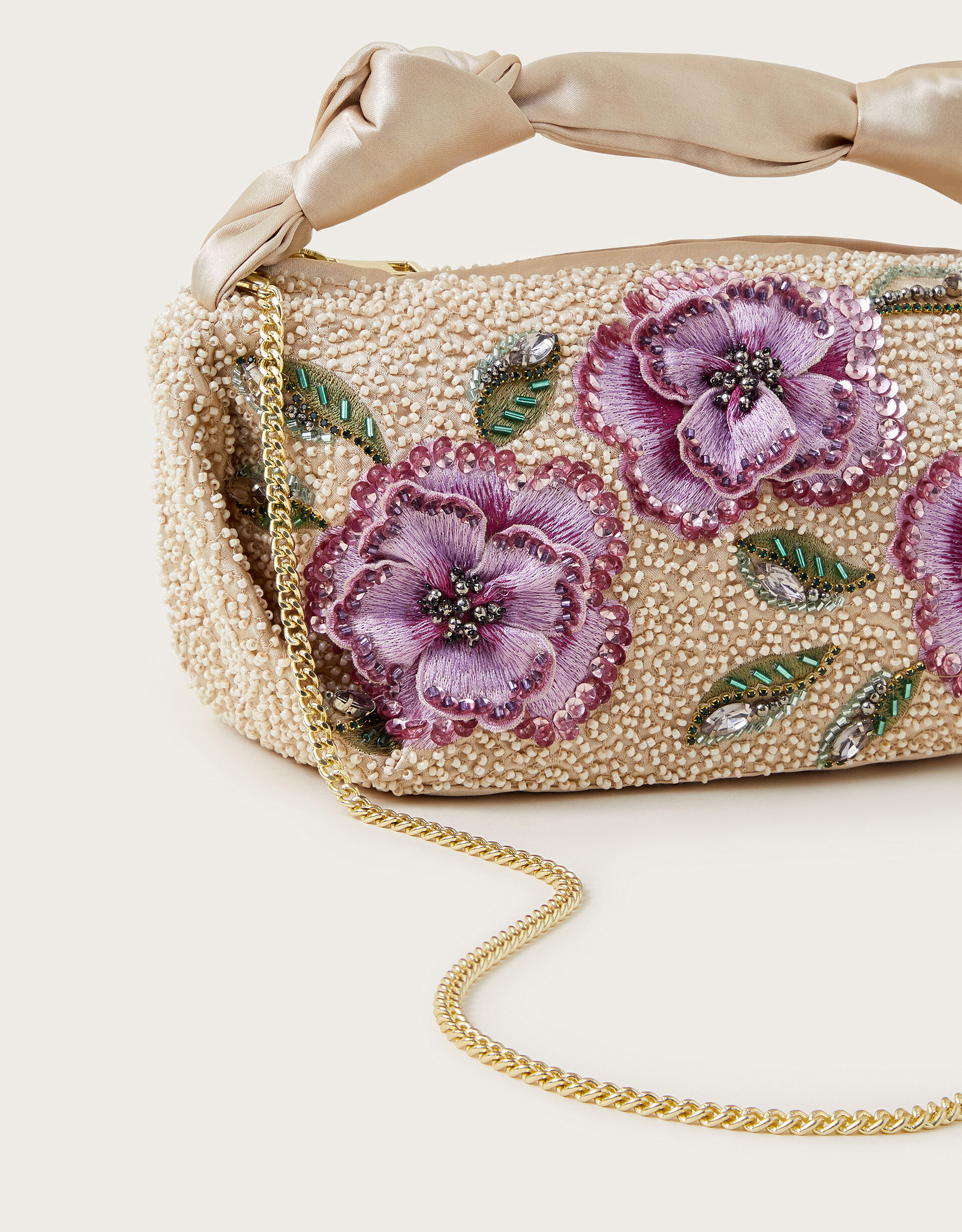 Fia Floral Beaded Bag