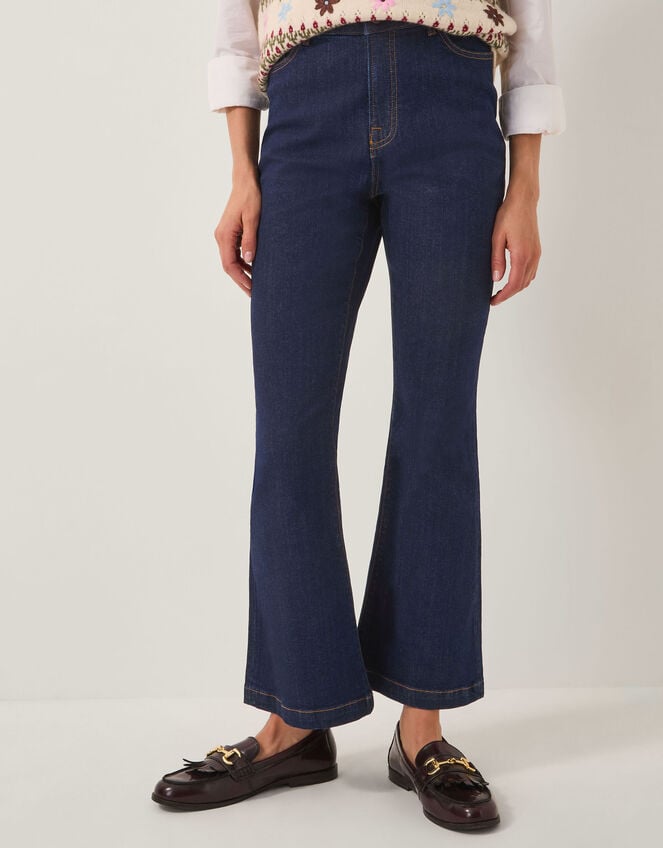 Cassie Kick Flare Jeans, Blue (INDIGO), large