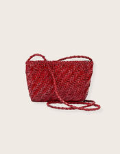 Ellyla Sia Woven Leather Crossbody Bag, , large