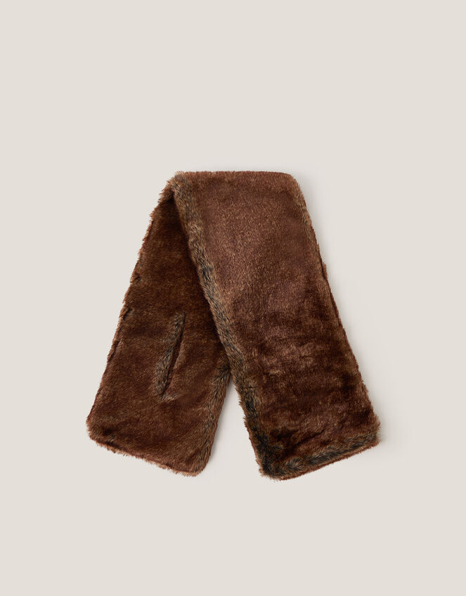 Agnes Faux Fur Scarf, , large