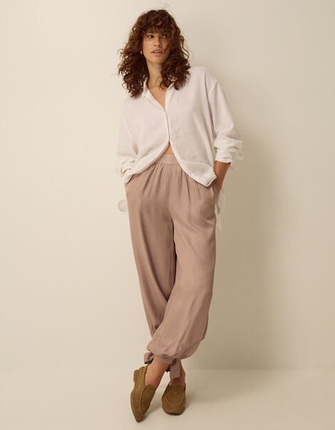 Ari Balloon Trousers, Brown (TAUPE), large
