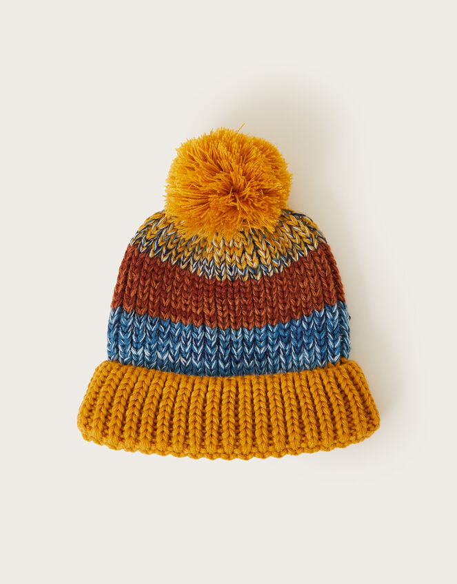 Stripe Bobble Hat, Multi (MULTI), large