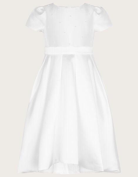 Henrietta Pearl Embellished Dress White, White (WHITE), large