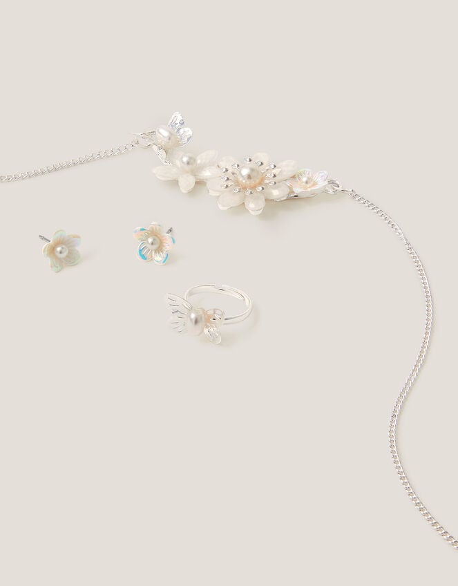 Flower & Butterfly Jewelry Set, , large