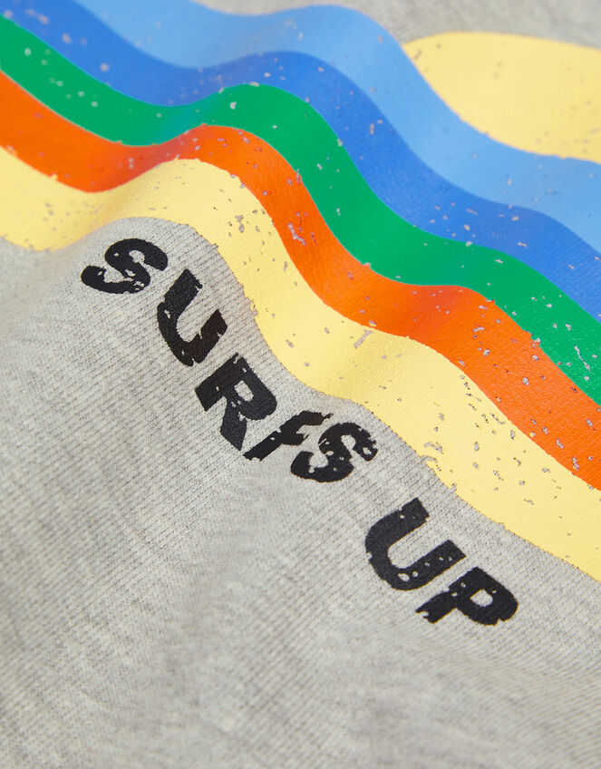 Surf's Up Short Sleeve Sweatshirt, Grey (GREY), large
