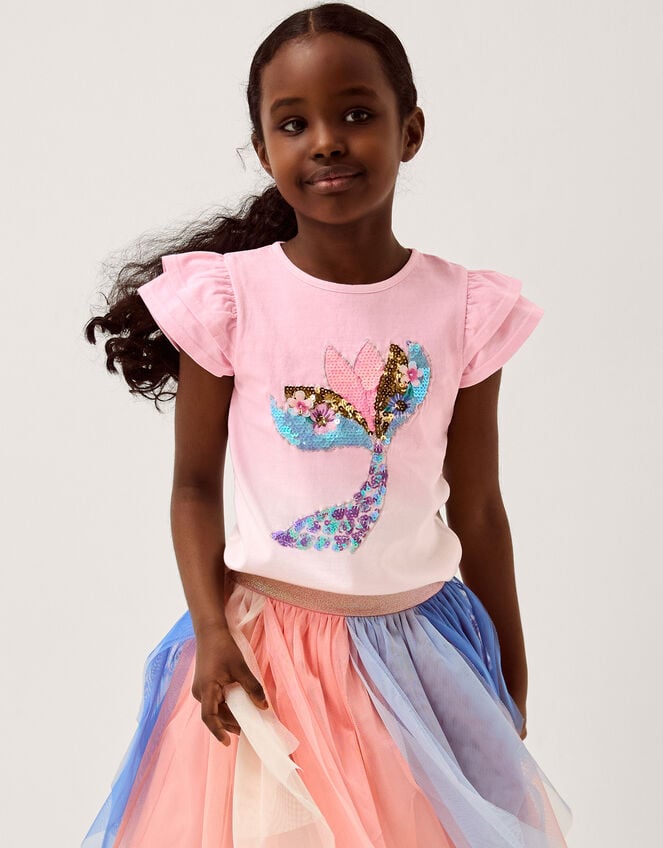 Mermaid Ombr&eacute; T-Shirt, Pink (PINK), large