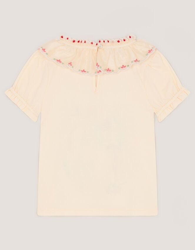 Sequin Unicorn Collar Top, Ivory (IVORY), large