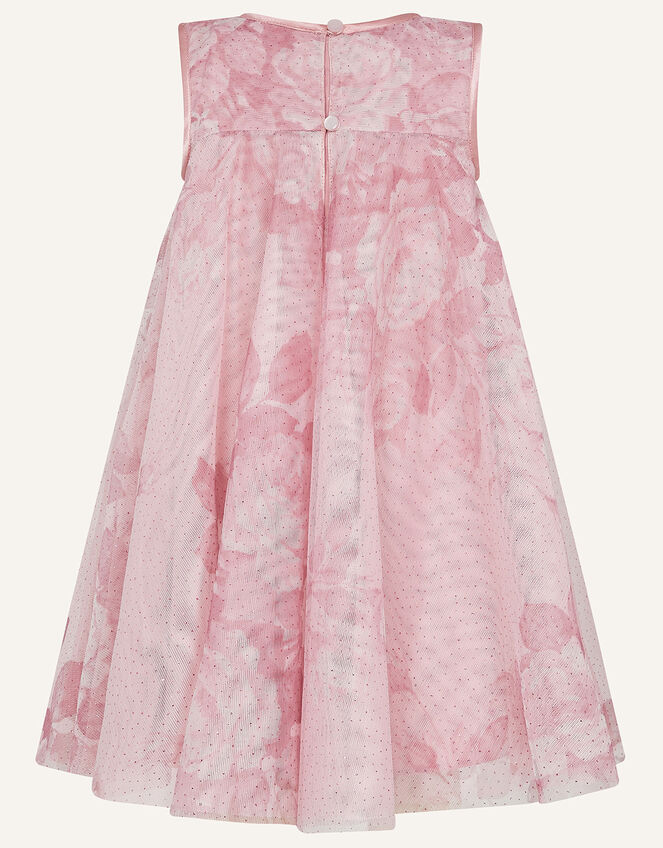Baby Lara Rose Print Flare Dress, Pink (PINK), large