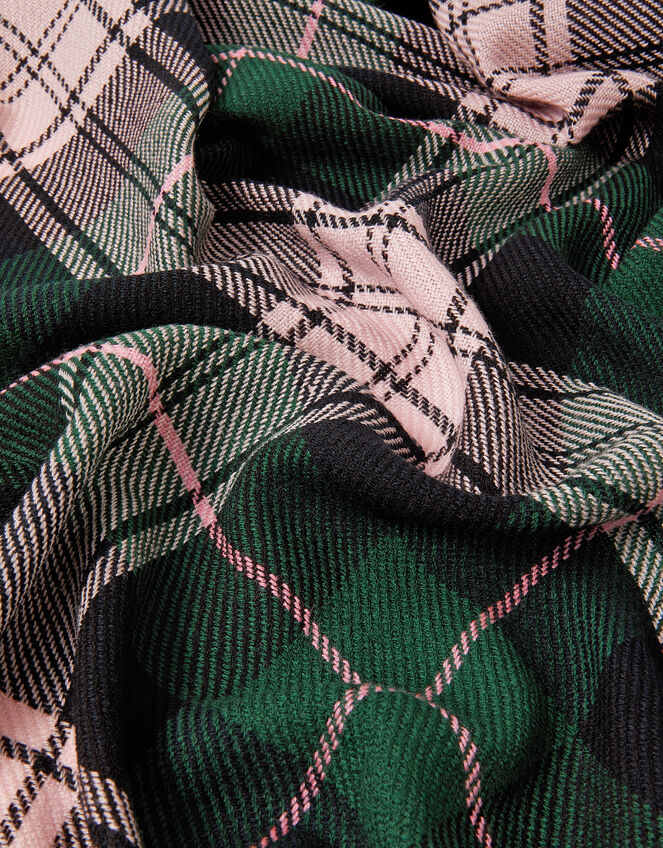 Sarah Checkered Scarf, Pink (PINK), large