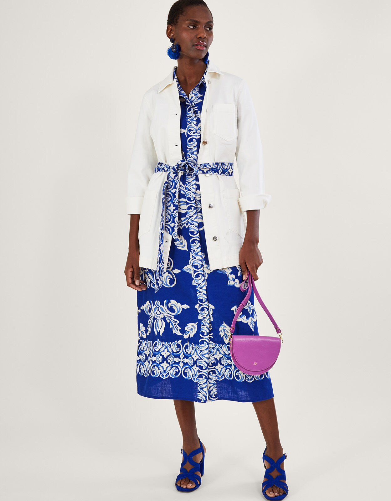 Monsoon top linen dress