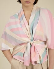 Tallulah and Hope Print Tie Blouse, Multi (MULTI), large
