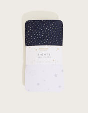 Star Sparkle Tights Set of Two, Multi (MULTI), large