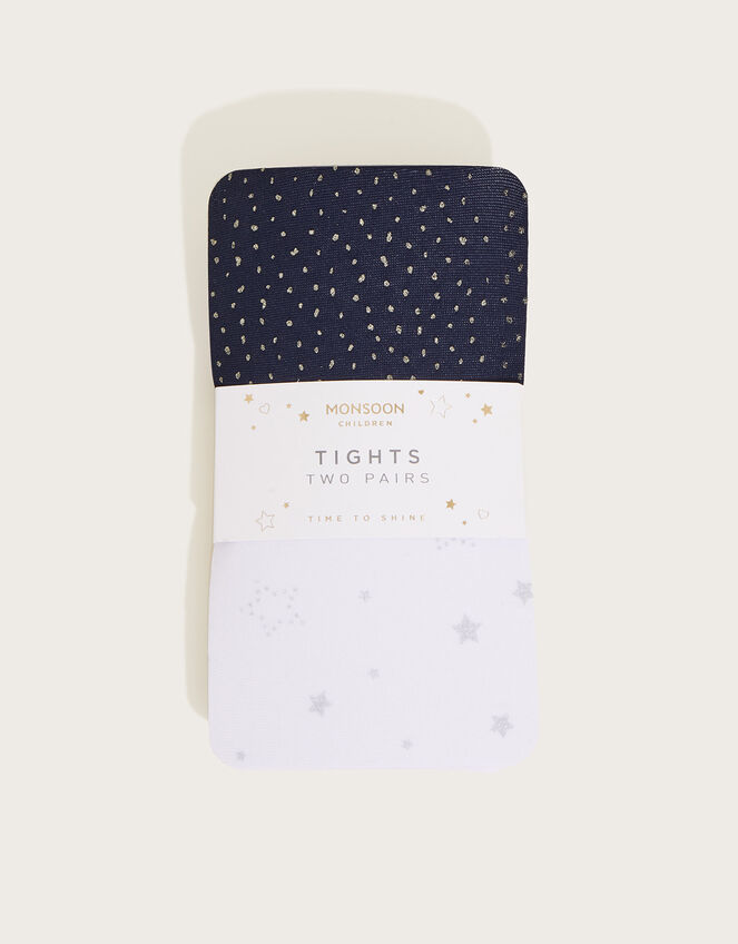 Star Sparkle Tights Set of Two, Multi (MULTI), large