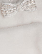 Lara Faux Fur Cardigan, Ivory (IVORY), large