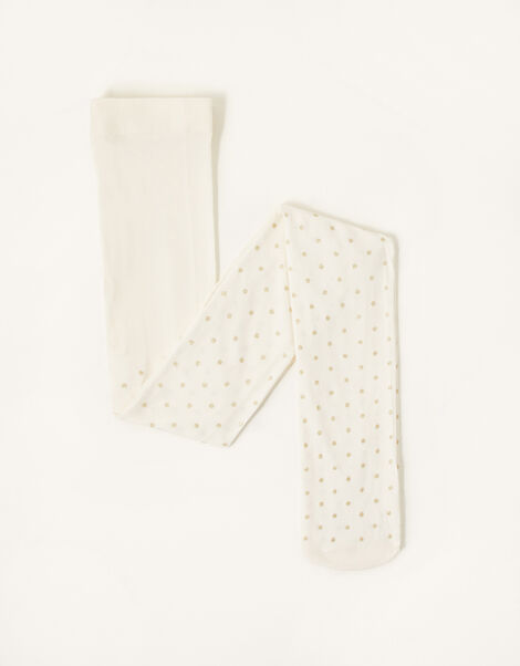 Glitter Spot Tights, Gold (GOLD), large