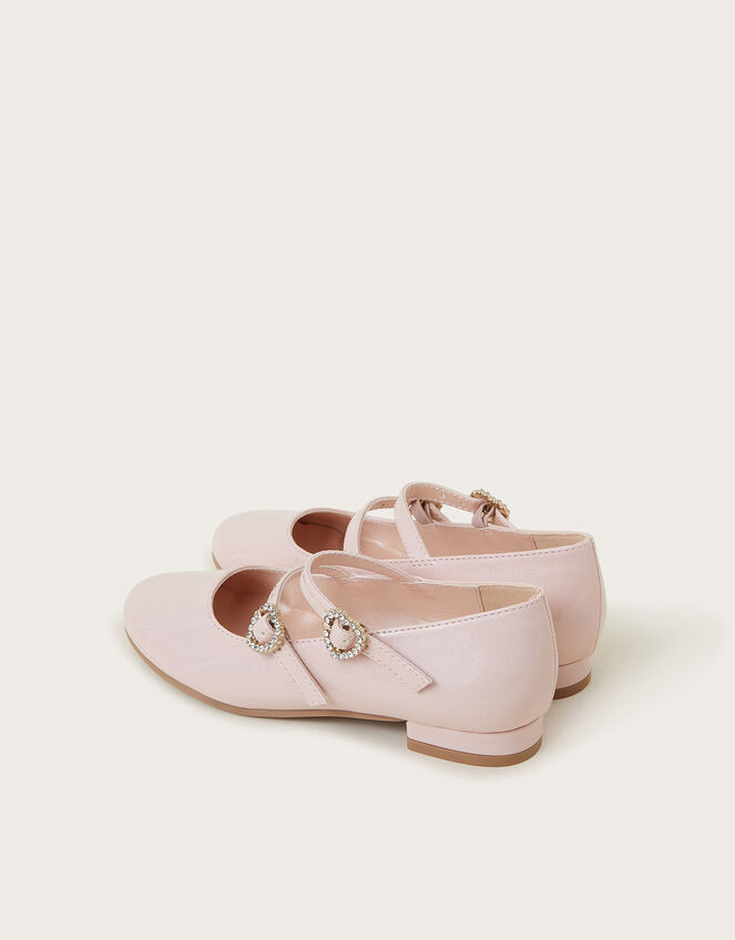Patent Double Strap Flats, Pink (PINK), large