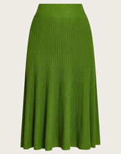 Ola Ottoman Knit Skirt, Green (GREEN), large