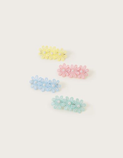 Lacey Daisy Hair Clips 4 Pack, , large