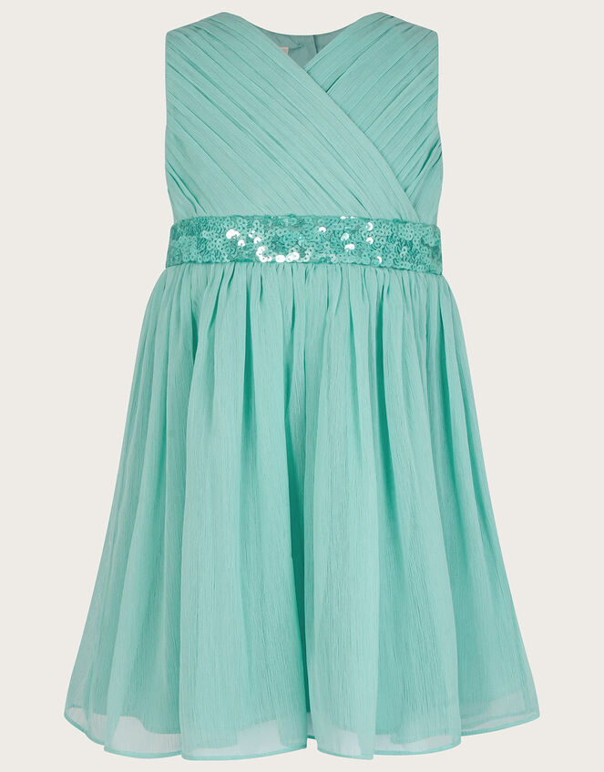 Baby Wrap Dress, Blue (TURQUOISE), large