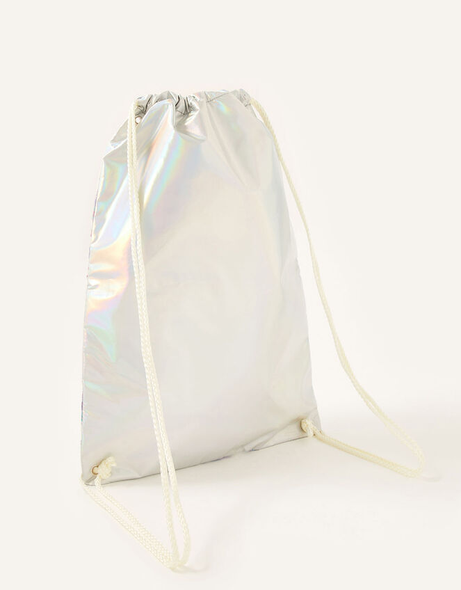 Shimmer Marble Unicorn Drawstring Bag , , large