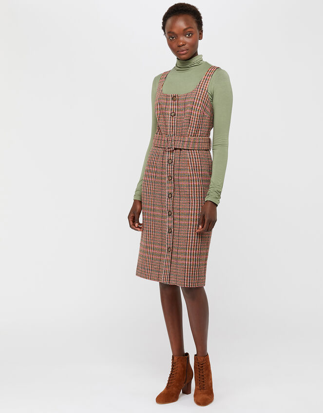 Patsy Check Dress, Brown (BROWN), large