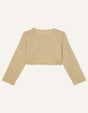 Baby Niamh Cardigan, Gold (GOLD), large
