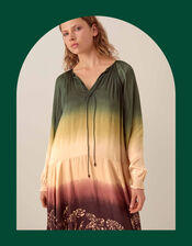 East Izzy Dip Dye Floral Maxi Dress, Multi (MULTI), large