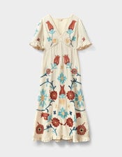 East Odeline Embroidered Dress, Ivory (IVORY), large
