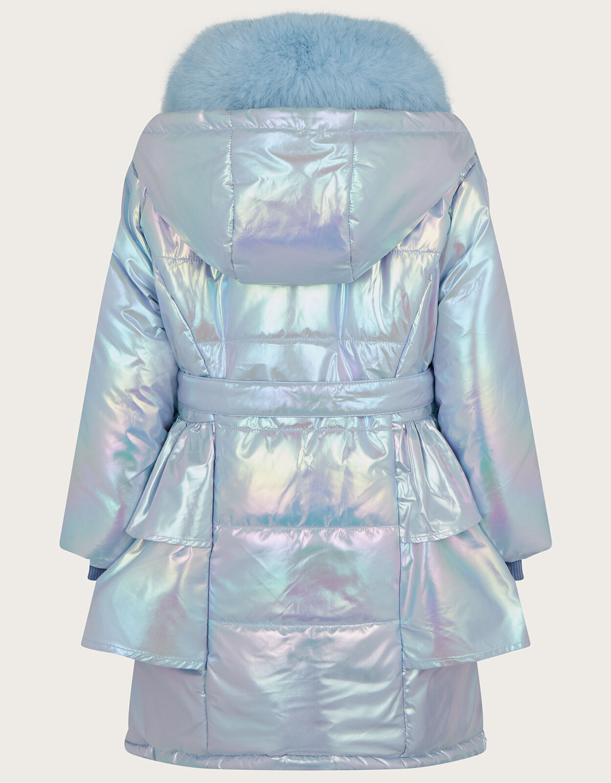 Pale blue padded coat sales