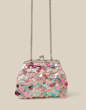 Sequin Clip Frame Bag, , large
