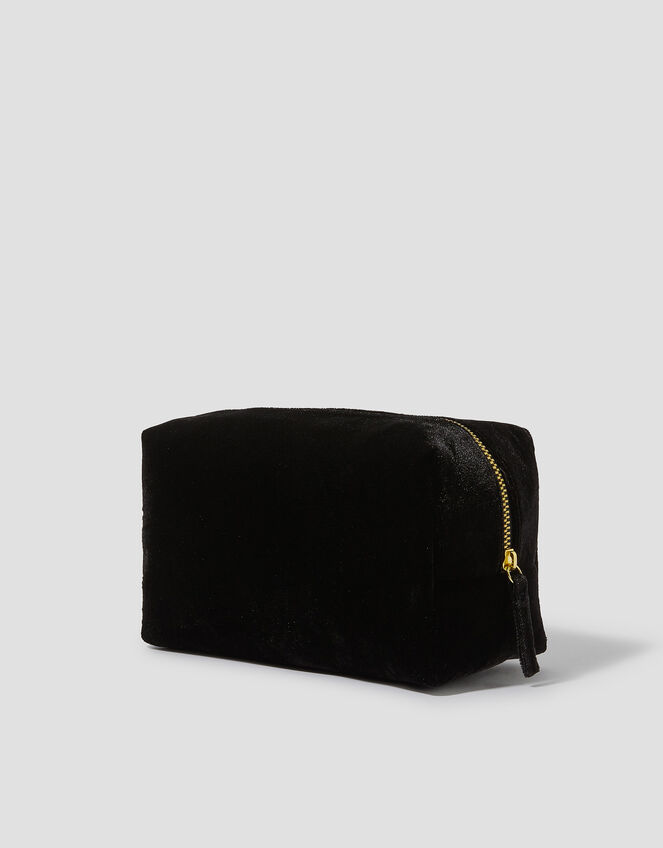 Floral Embellished Make Up Bag, , large