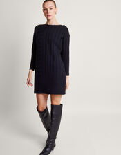 Jo Jumper Dress, Black (BLACK), large