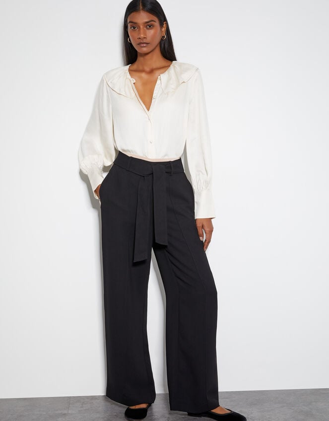 Scarlet Trim Trousers, Black (BLACK), large