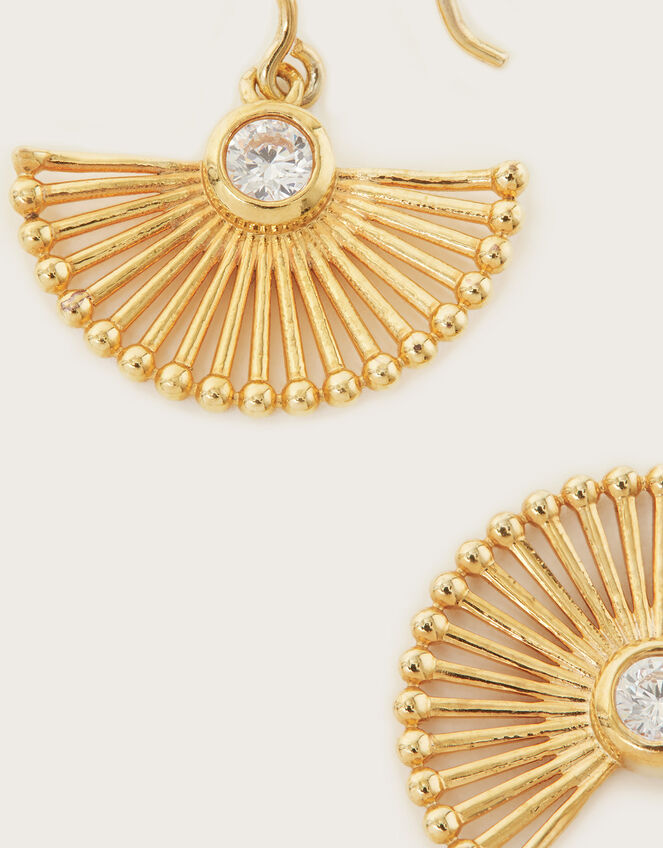 Fan Drop Earrings, , large
