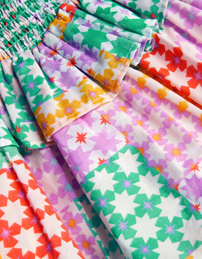 Colourblock Star Print Skort, Multi (MULTI), large