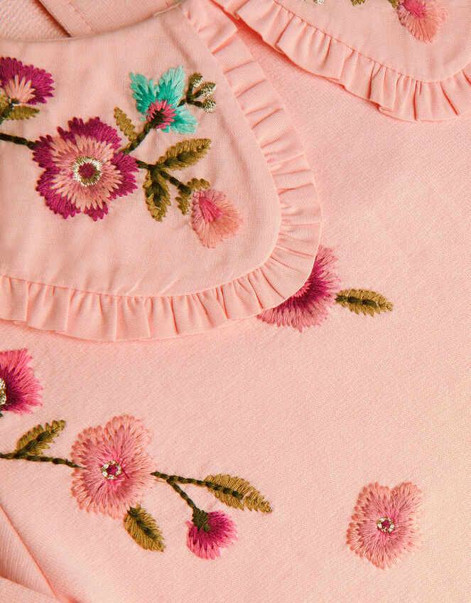 Embroidered Jersey Top, Pink (PINK), large