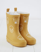 Grass and Air Colour-Revealing Wellies, Yellow (OCHRE), large