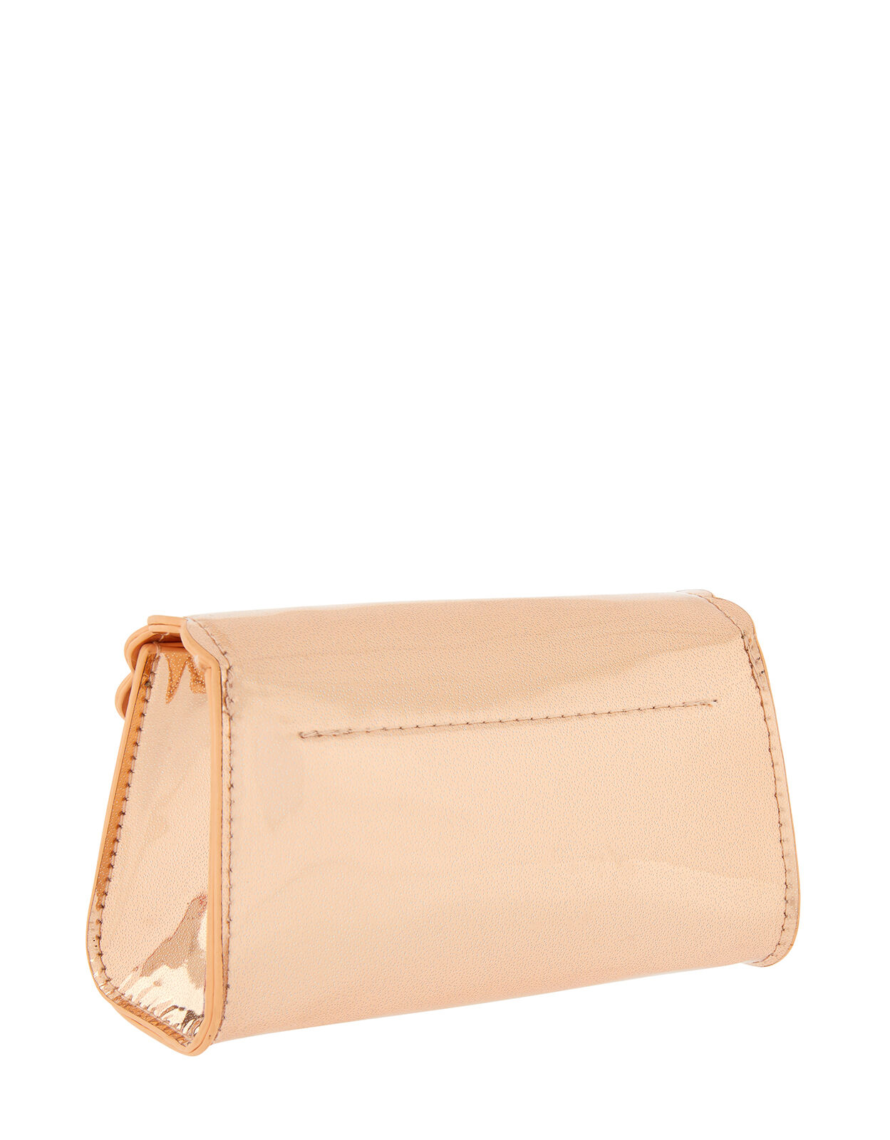 Rose gold hotsell patent clutch bag