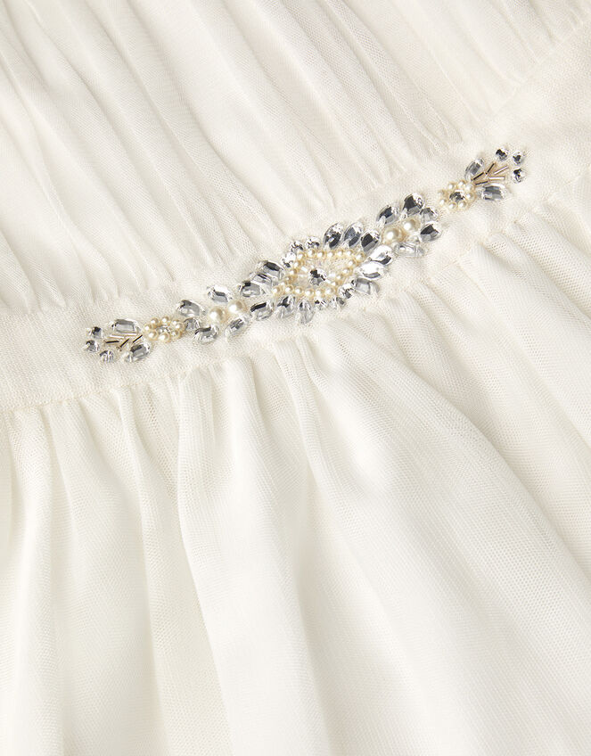 Penelope Belt Dress, Ivory (IVORY), large