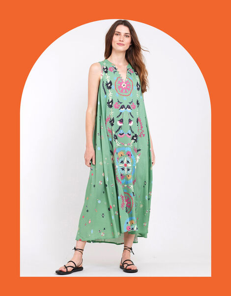 East Preeti Sleeveless Dress, Green (MINT), large