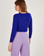 Cut-Out Detail Jumper with LENZING™ ECOVERO™, Blue (COBALT), large