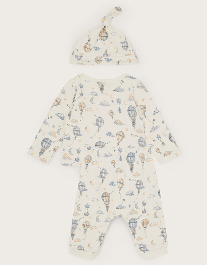 Newborn Hot Air Balloon Sleep Set, Green (GREEN), large