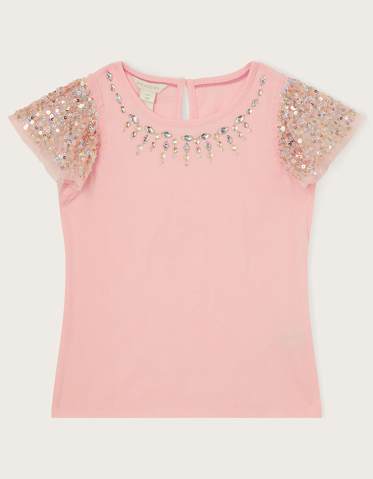 Monsoon pink sequin top shop
