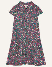 MINI ME Brittany Floral Shirt Dress, Orange (CORAL), large