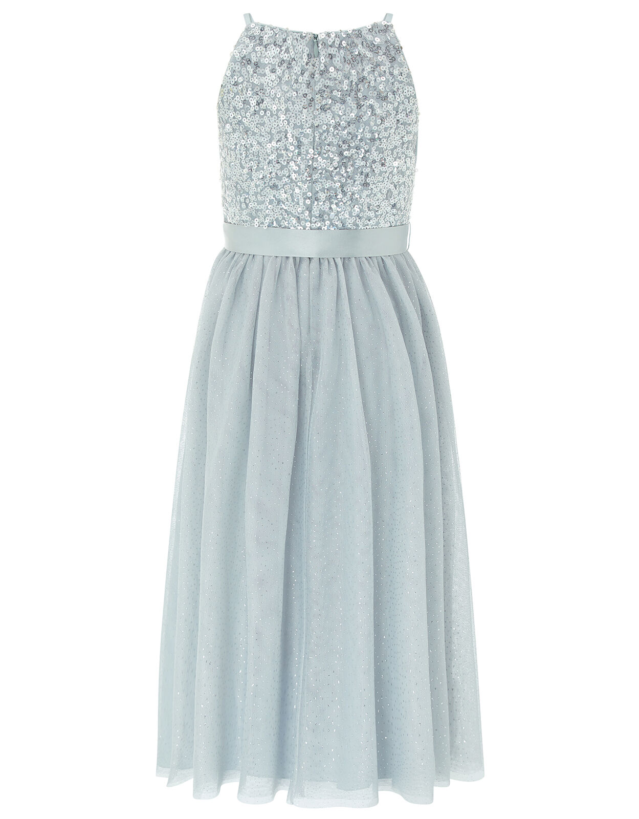 Truth Sequin Sparkle Maxi Dress Grey Girls Dresses Monsoon ROI