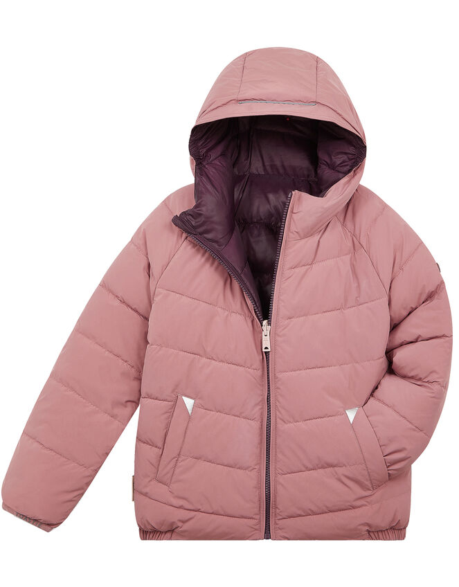 Töastie Reversible Water Repellent Puffer Jacket, Pink (PINK), large
