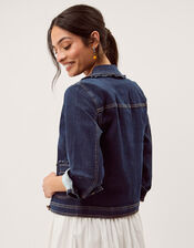 Sadie Frill Denim Jacket, Blue (INDIGO), large