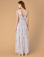 Marisa Embroidered Maxi Dress, Blue (BLUE), large