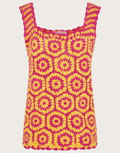 Crochet Tank Top, Pink (PINK), large